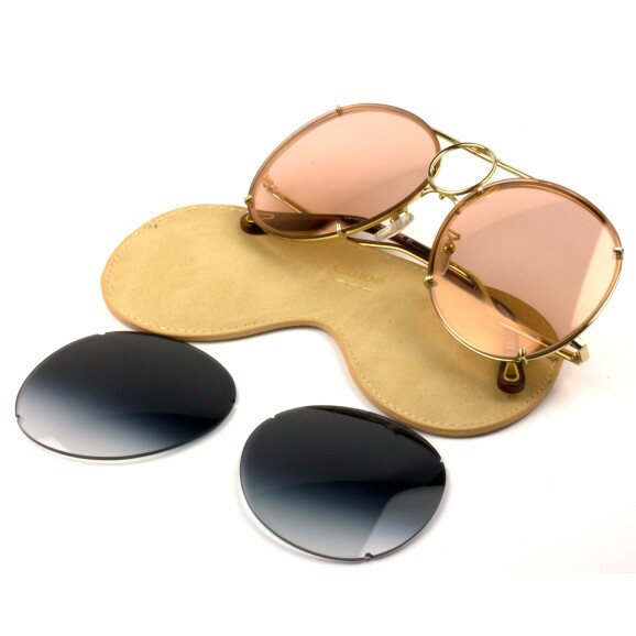 Oculos chloe aviador clearance