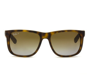 Ray Ban Justin RB4165 - Turtle/Marrom Degradê Polarizado 865/T5 55mm - Óculos de Sol