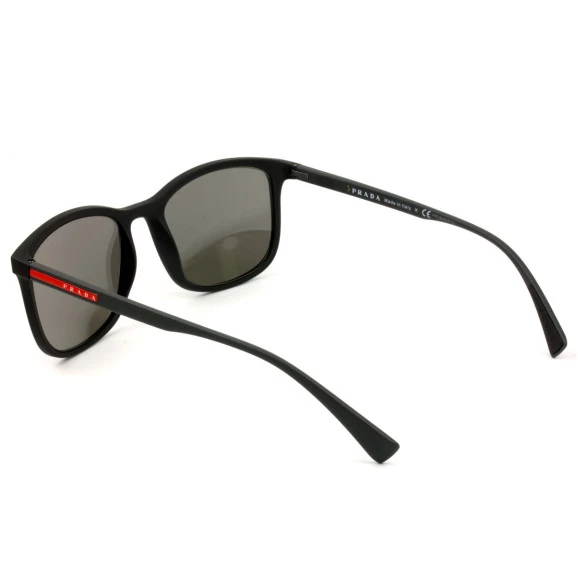 Óculos de Sol Prada SPS01T Preto Fosco/Cinza Espelhado DG0-2B0