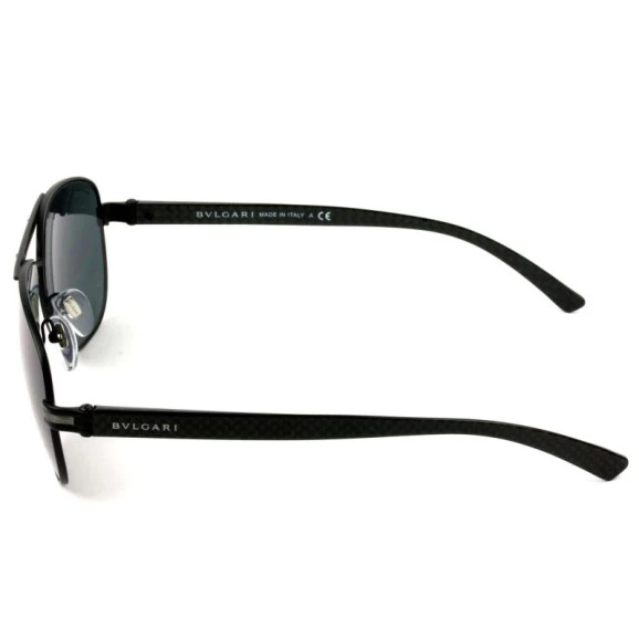 Bulgari 5033 - Óculos de Sol 128/87 Preto Fosco/Cinza Lentes 59 mm