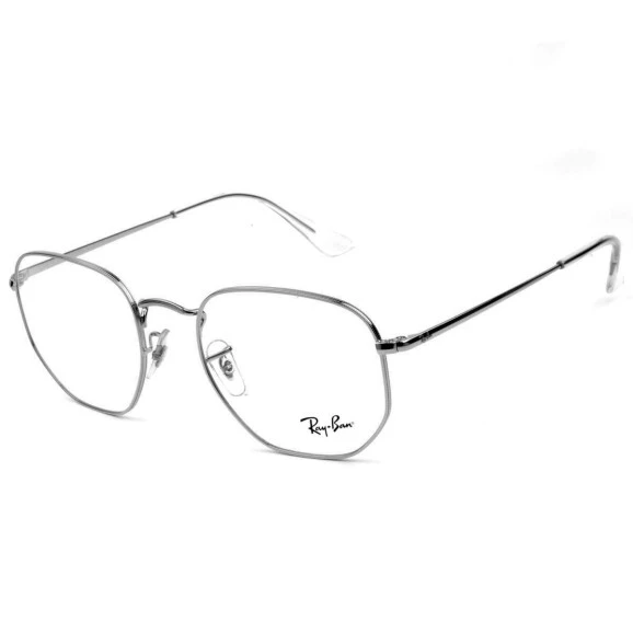 Óculos de Grau Ray Ban Hexagonal RB6448L Grafite 2502 54mm