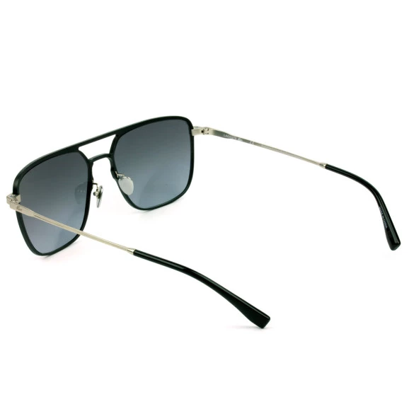 Óculos de Sol Lacoste L242SE Preto Fosco/Cinza Degradê 001 57mm