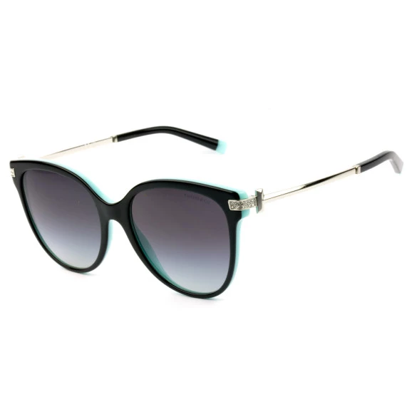 Óculos de Sol Tiffany & Co. TF4193-B Preto Brilho/Cinza Degradê