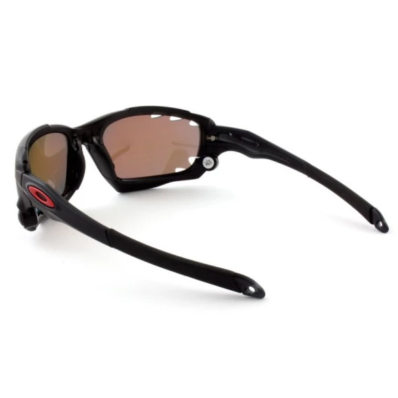 Oakley Racing Jacket Vented Matte Black Ink/ Red Iridium Polarized