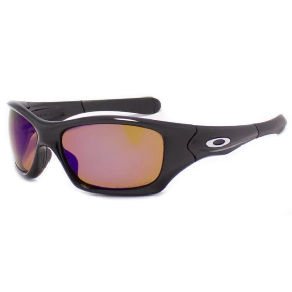 Oakley Pit Bull Polished Black Shallow Blue Polarized 9127 10