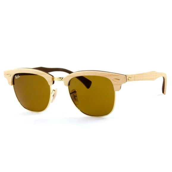 Ray-Ban Clubmaster Wood RB3016-M 1179 51 - Óculos de Sol