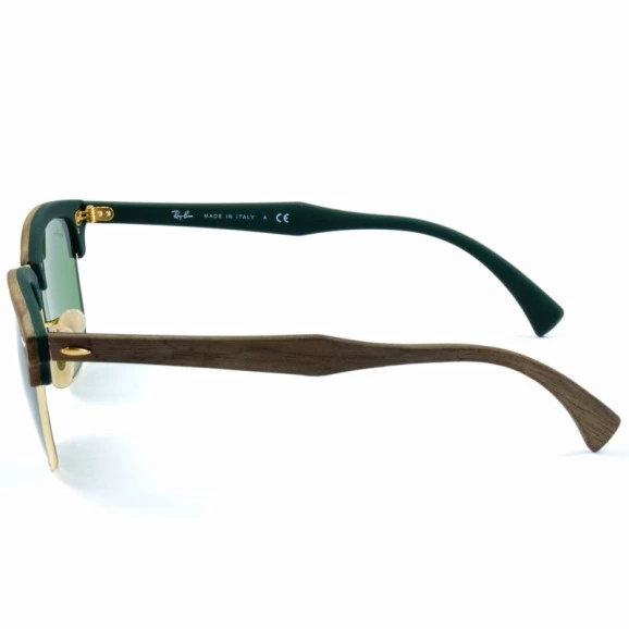 Ray-Ban Clubmaster Wood RB3016-M 1182/4E 51 - Óculos de Sol
