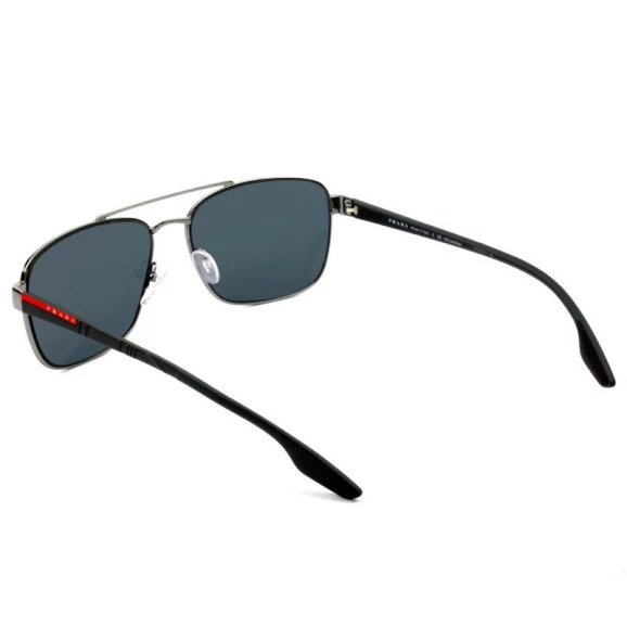 Prada SPS 51U - Óculos de Sol Grafite/Prata 5AV-5Z1 Lentes 62mm