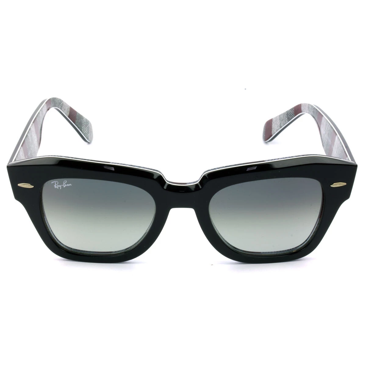 Óculos de Sol Ray Ban RB2186 State Street Preto/Cinza Degradê 1318