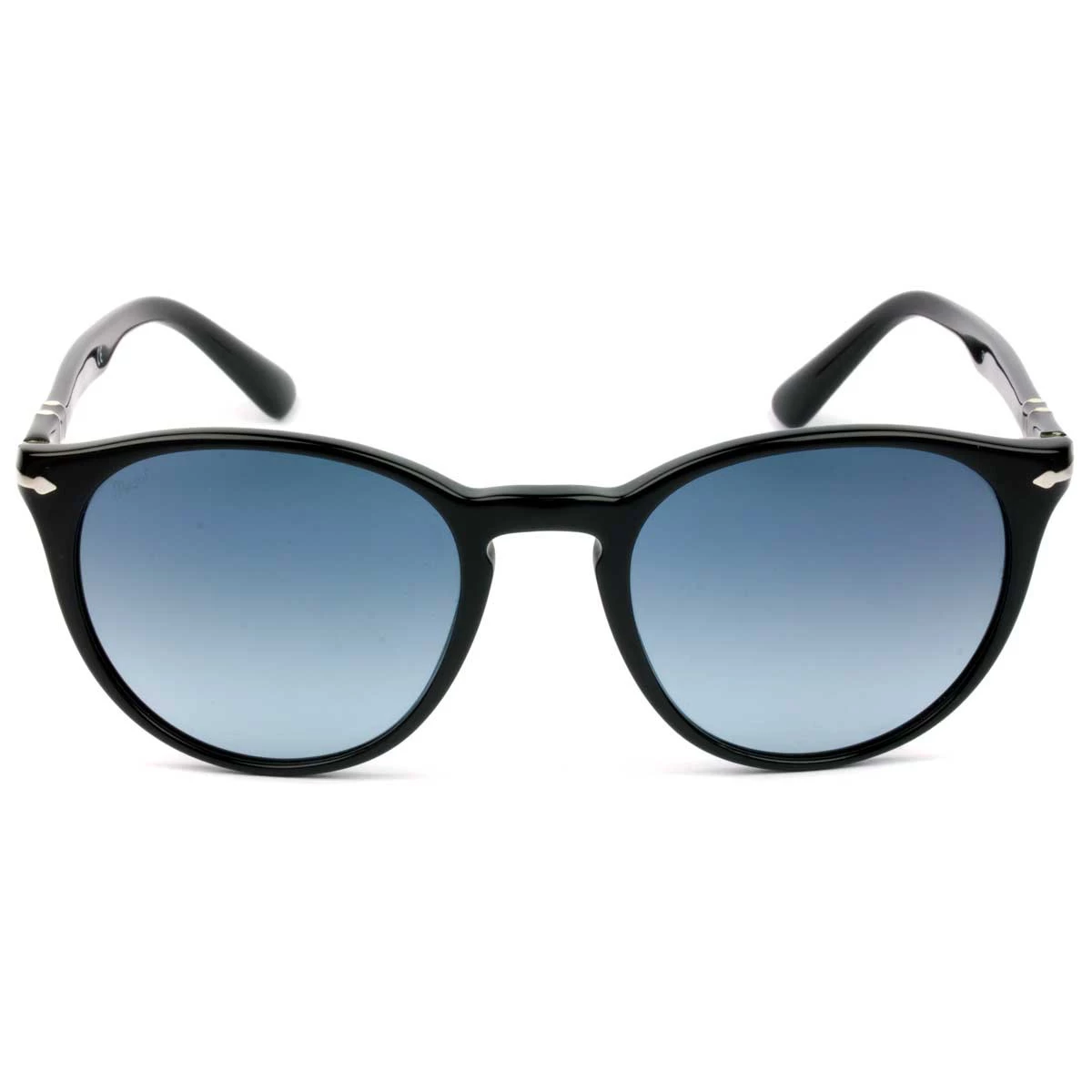 Óculos de Sol Persol 3152-S Preto Brilho/Azul Degradê 9014/Q8 55mm Óculos de Sol Persol 3152-S Preto Brilho/Azul Degradê 9014/Q8 55mm
