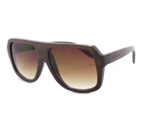 Óculos Evoke Wood Series Bamboo Collection 01 Dark Wood Laser Brown Gradient