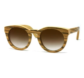 Óculos Evoke Wood Series 03 Zebra Wood Brown Gradient