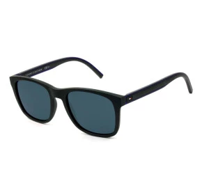 Tommy Hilfiger TH1493/S - Preto Fosco/Azul D51KU 53mm - Óculos de Sol