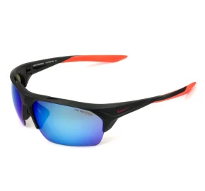 Nike Terminus R EV1031 - Preto Fosco/Azul Espelhado 064 76mm - Óculos de Sol