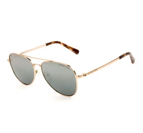 Michael Kors MK1045 Dourado/Cinza Espelhado 110882 56mm - Óculos de Sol