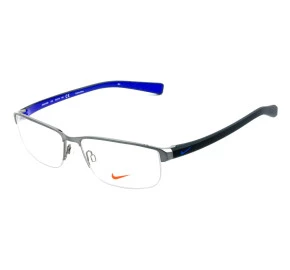 Nike 8098 Grafite/Azul 078 56mm - Óculos de Grau