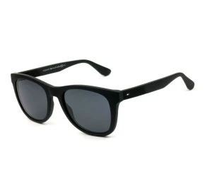 Tommy Hilfiger TH1559/S - Preto Fosco/Cinza 003IR 52mm - Óculos de Sol