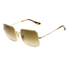 Ray Ban Square RB1971 - Dourado/Marrom Degradê 914751 54mm - Óculos de Sol