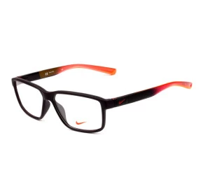 Nike Live Free 7092 - Preto Fosco/Laranja 603 57mm - Óculos de Grau