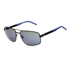 Tommy Hilfiger TH1651/S - Preto Fosco/Azul Espelhado 0032Y 61mm - Óculos de Sol