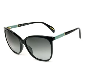 Victor Hugo SH1778 - Preto Brilho/Cinza Degradê C.0700 58mm - Óculos de Sol