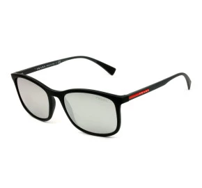 Prada Linea Rossa SPS01T Preto Fosco/Cinza Espelhado DG0-2B0 56mm - Óculos de Sol