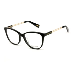 Victor Hugo VH1781 Preto Brilho/Dourado C.0700 54mm - Óculos de Grau