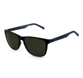 Tommy Hilfiger TH1403/S - Preto Fosco/Cinza R5YNR 56mm - Óculos de Sol