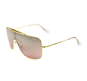 Ray Ban WingsII RB3697 - Dourado/Rose Espelhado 9050/Y2 62mm - Óculos de Sol