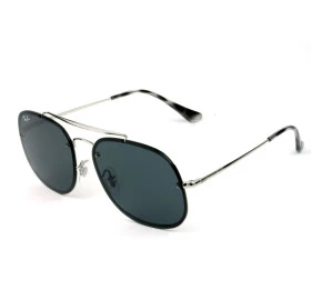 Ray Ban Blaze General RB3583-N - Prata/Cinza Escuro 003/87 58mm - Óculos de Sol