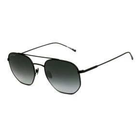 Lacoste L210S - Preto Fosco/Cinza Degradê 001 54mm - Óculos de Sol