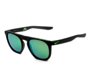 Nike Flatspot R EV1045 - Preto Fosco/Verde Espelhado 304 50mm - Óculos de Sol