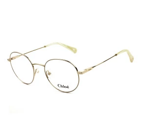 Chloé CE2136 - Bege/Dourado 743 50mm - Óculos de Grau