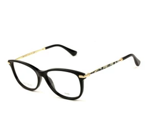 Jimmy Choo JC207 - Preto/Mesclado 807 54mm - Óculos de Grau