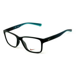 Nike Live Free 7091 - Óculos de Grau 415 Azul Marinho Fosco/ Verde Lentes 54mm