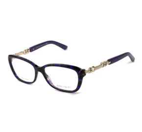 Jimmy Choo 79 - Mesclado/Roxo 8Q4 52mm - Óculos de Grau