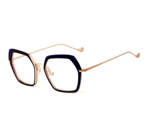 Óculos Caroline Abram Wafia Azul e Rosa 622 53mm