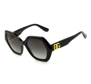 Óculos Dolce & Gabbana DG4406 Preto Brilho Cinza Degradê 501/8G 54mm 