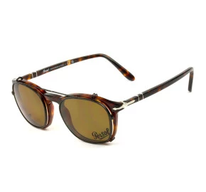 Óculos Persol Masculino Clip-On Havana Polarizado PO3007-C 962/83 50mm