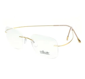 Óculos Silhouette Flutuante Feminino Dourado Titanium 5515 CR 7530 54