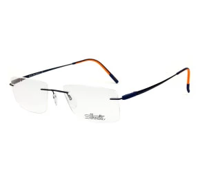 Óculos Silhouette Flutuante Masculino Azul Titanium 5502 BP 4540 52