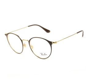Ray Ban RB6378 Marrom/Dourado 2905 49mm - Óculos de Grau
