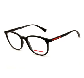 Prada Linea Rossa VPS07L Preto Fosco DG0-1O1 55mm - Óculos de Grau