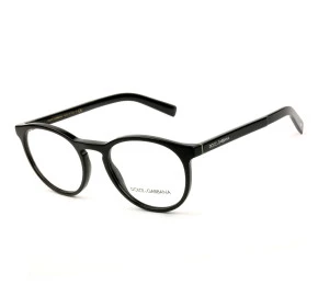 Dolce & Gabbana DG3309 - Preto Brilho 501 54mm - Óculos de Grau