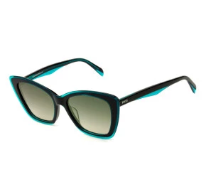 Emilio Pucci EP 107 - Azul Brilho/Cinza Degradê 89B 55mm - Óculos de Sol