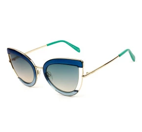 Emilio Pucci EP 100 - Azul/Cinza Degradê 92P 54mm - Óculos de Sol
