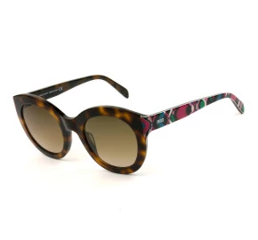 Emilio Pucci EP 98 - Turtle/Marrom Degradê 52F 51mm - Óculos de Sol