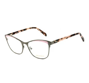 Emilio Pucci EP 5084 - Grafite/Rosa Claro 020 53mm - Óculos de Grau