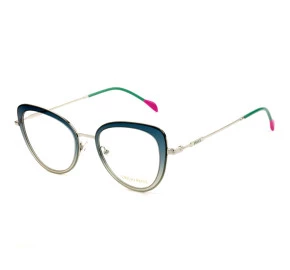 Emilio Pucci EP 5114 - Verde/Prata 089 52mm - Óculos de Grau