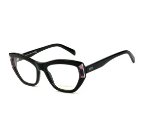 Emilio Pucci EP 5066 - Preto Brilho 001 53mm - Óculos de Grau